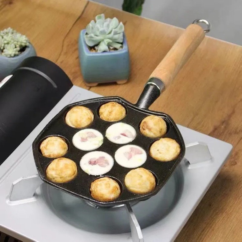 Kitchen Baking Brush - Pişirme Takoyaki Pan 14 delik hediye