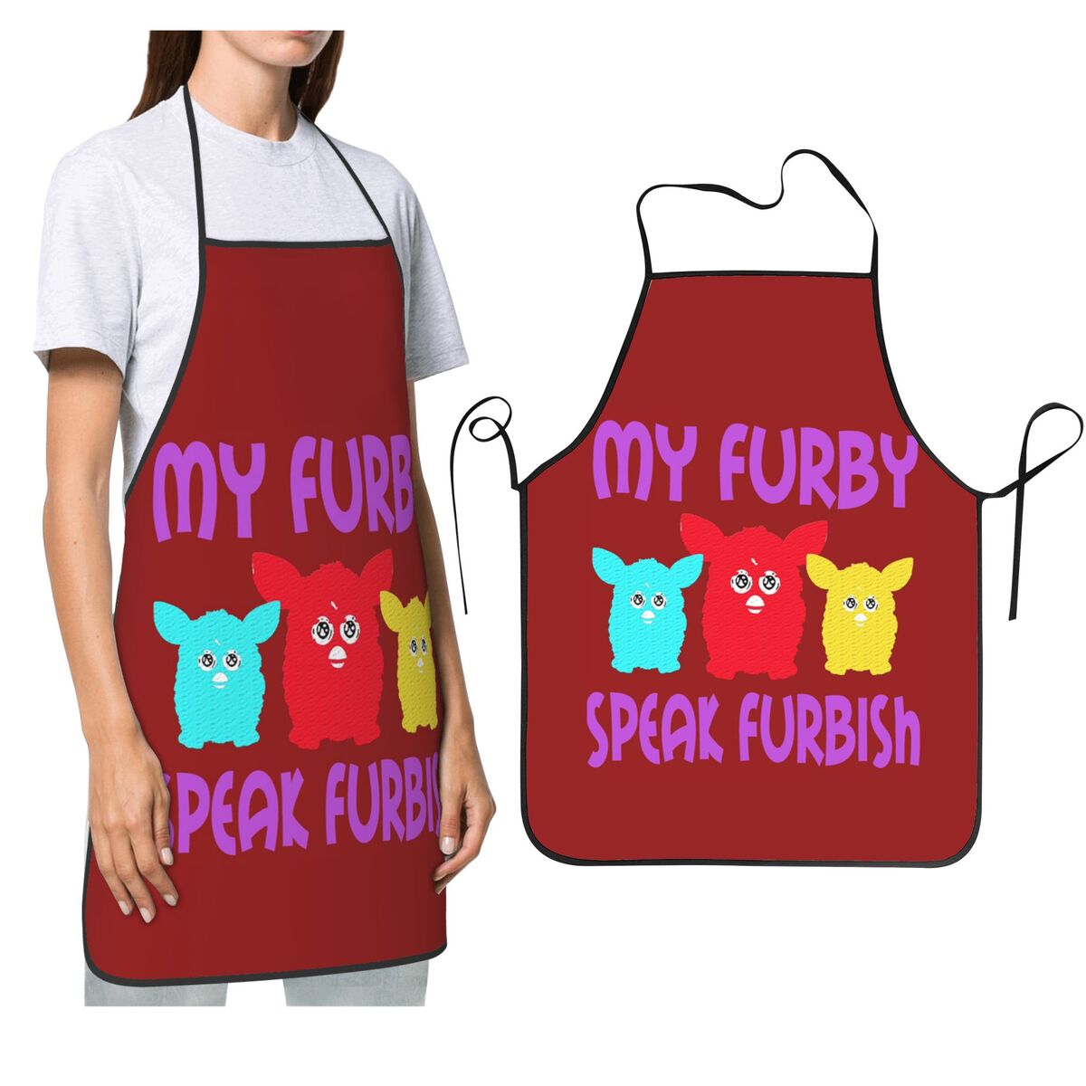 Kitchen Robot Baking - Nightmare Furby Karikatür Robot Oyuncaklar Önlük