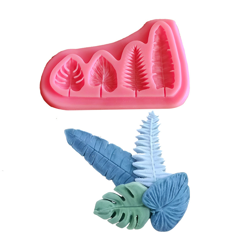 Kitchen Baking Items - Palmiye Yaprakları Ve Kaplumbağa Yaprağı Silikon