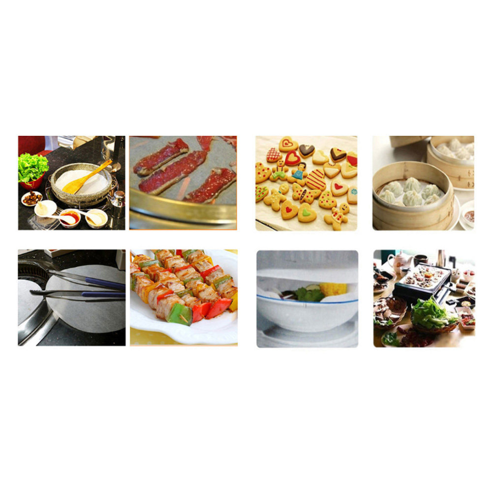 Kitchen Baking Paper - 50 Adet Yapışmaz Yuvarlak Barbekü Kağıdı