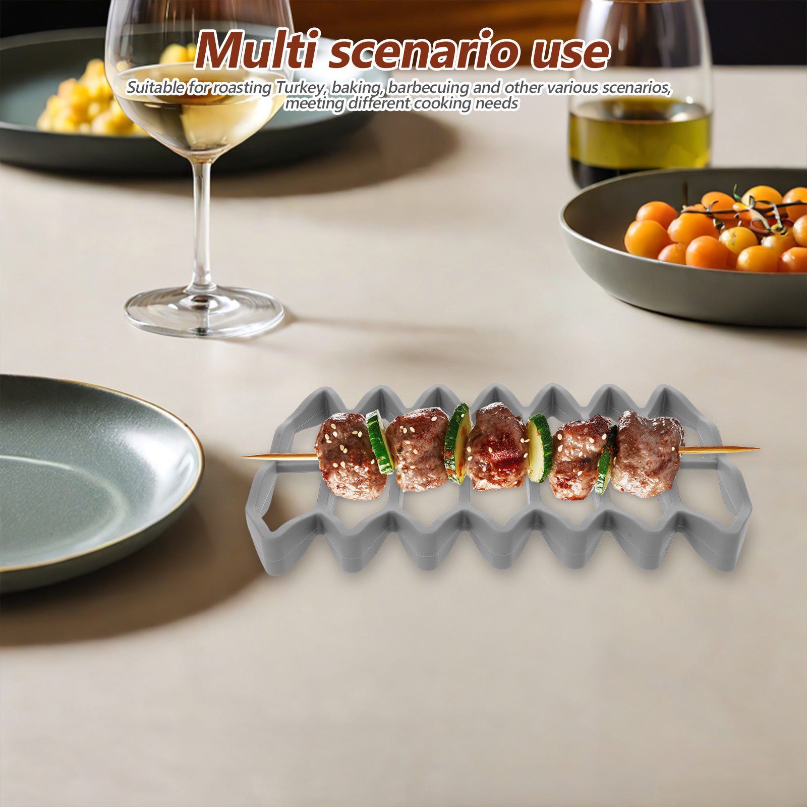 Kitchen Baking Pans - 2 Adet Silikon Fırın Izgara Rafı,