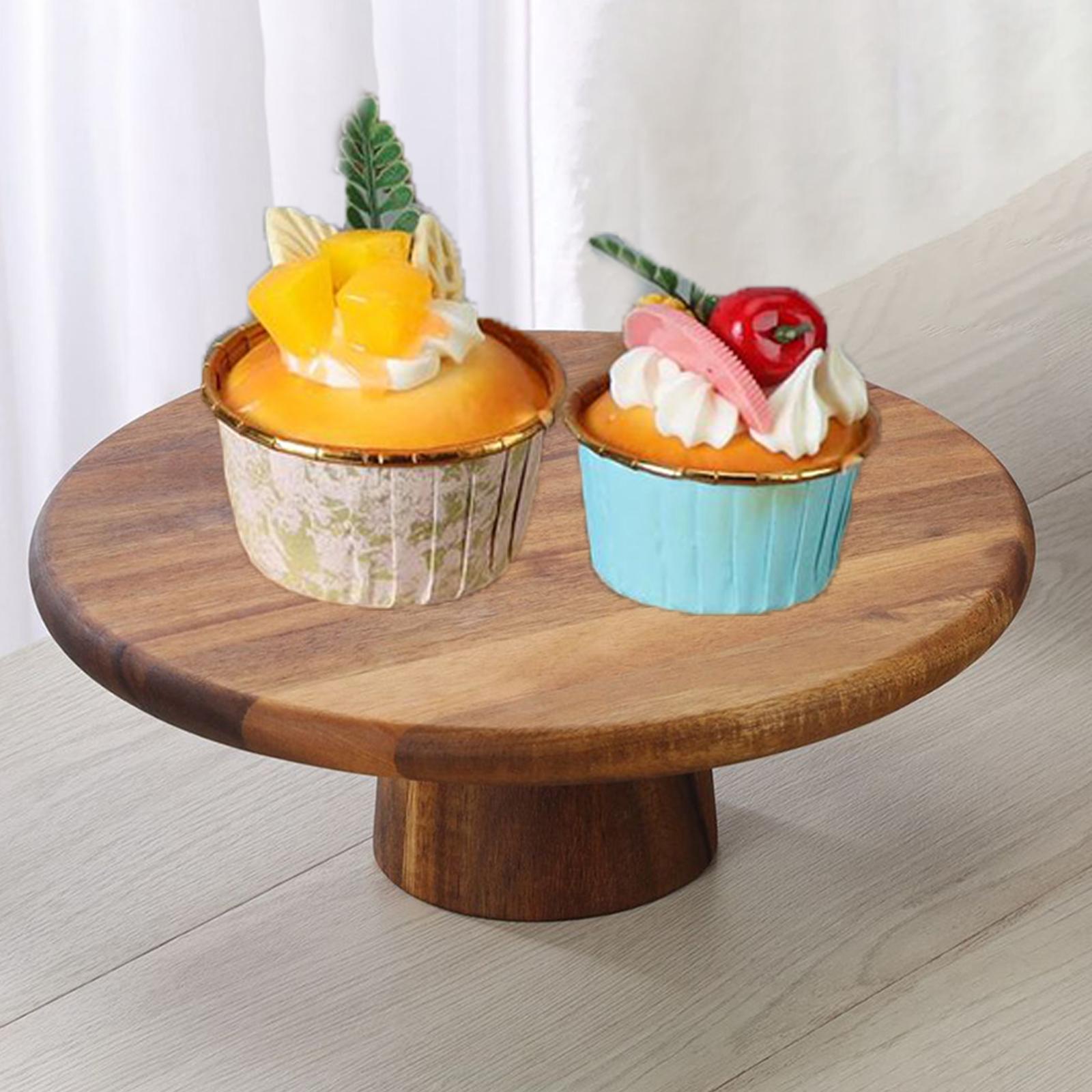 Cake Board Round - Ahşap Kek Standı Çok Amaçlı Peynir