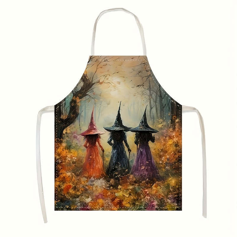 Kitchen Witch Baking - Cadı Cadılar Bayramı Önlüğü Kadınlar Ürkütücü