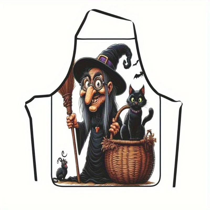Kitchen Witch Baking - 1 adet Cadı ve Kara Kedi