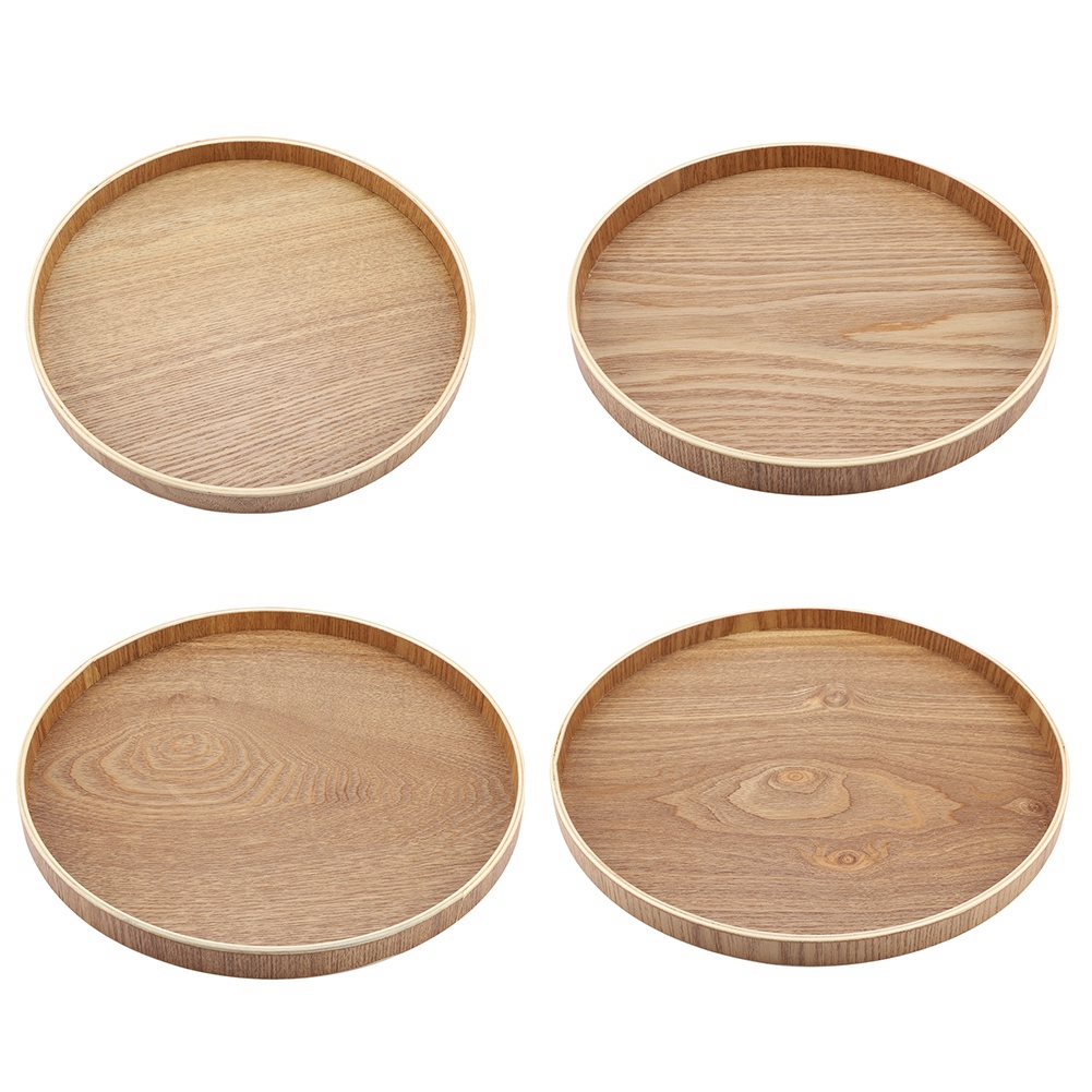 Cake Board Round - Ahşap servis tepsisi çay tabağı meyve