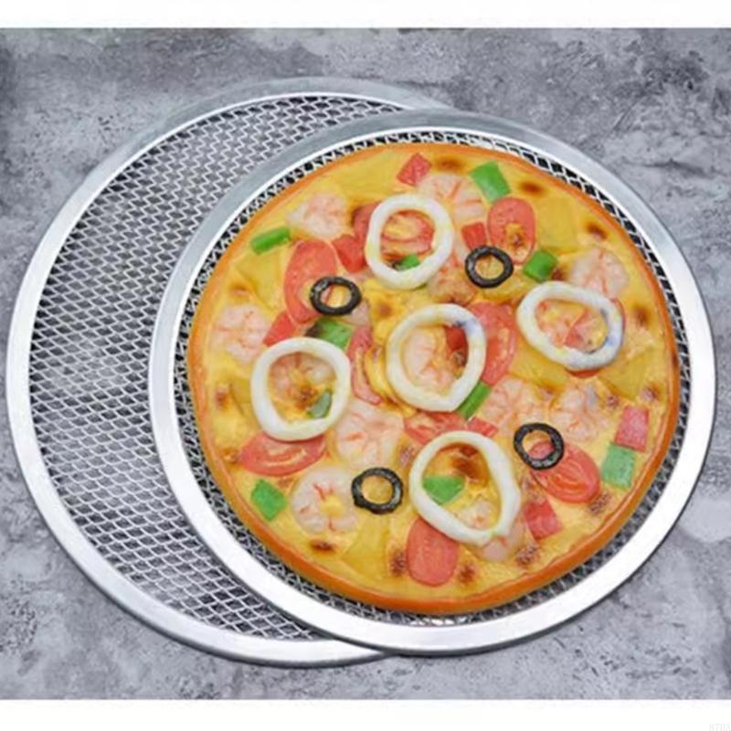 Kitchen Baking Center - Yuvarlak Alüminyum Pizza Eleği, Hamur İşleme,