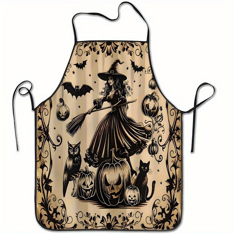 Kitchen Witch Baking - 1 adet cadı süpürgesi kabaklar cadılar