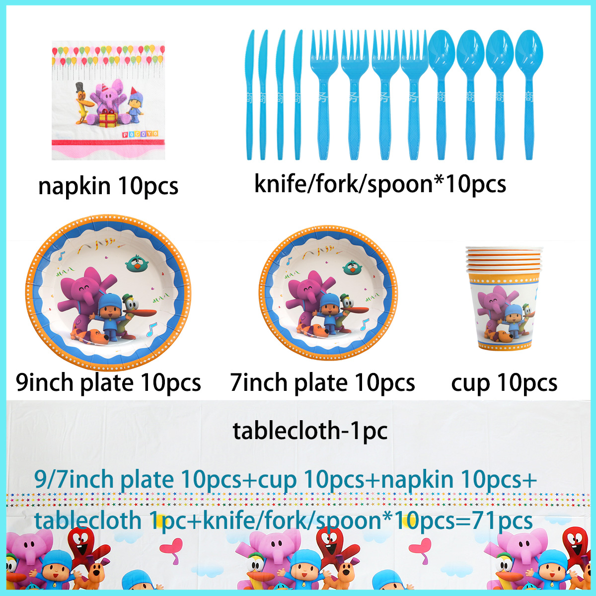 Mavi ve Pocoyo Doğum Günü Part - Cake Board Round incelemesi ve fiyatı