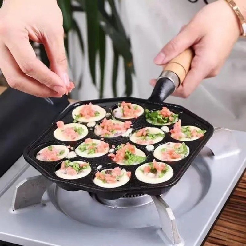 Pişirme Takoyaki Pan 14 delik  - Kitchen Baking Brush incelemesi ve fiyatı