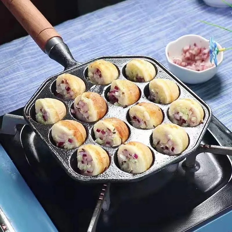 Pişirme Takoyaki Pan 14 delik  - Kitchen Baking Brush incelemesi ve fiyatı