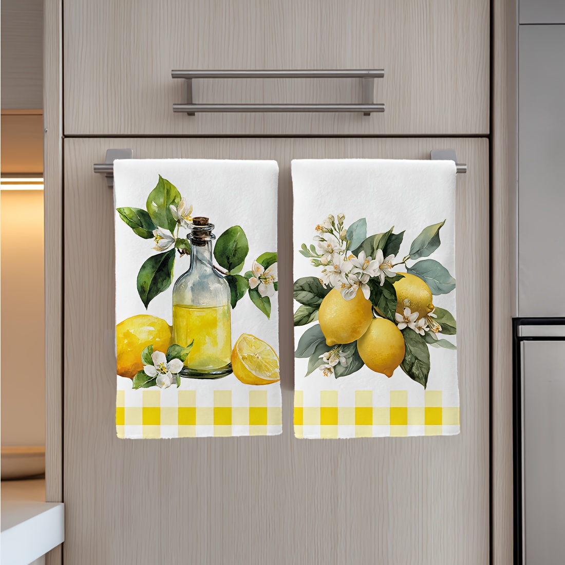 2'li Set, Limon Çiçek Desenli  - Kitchen Baking Cloth incelemesi ve fiyatı