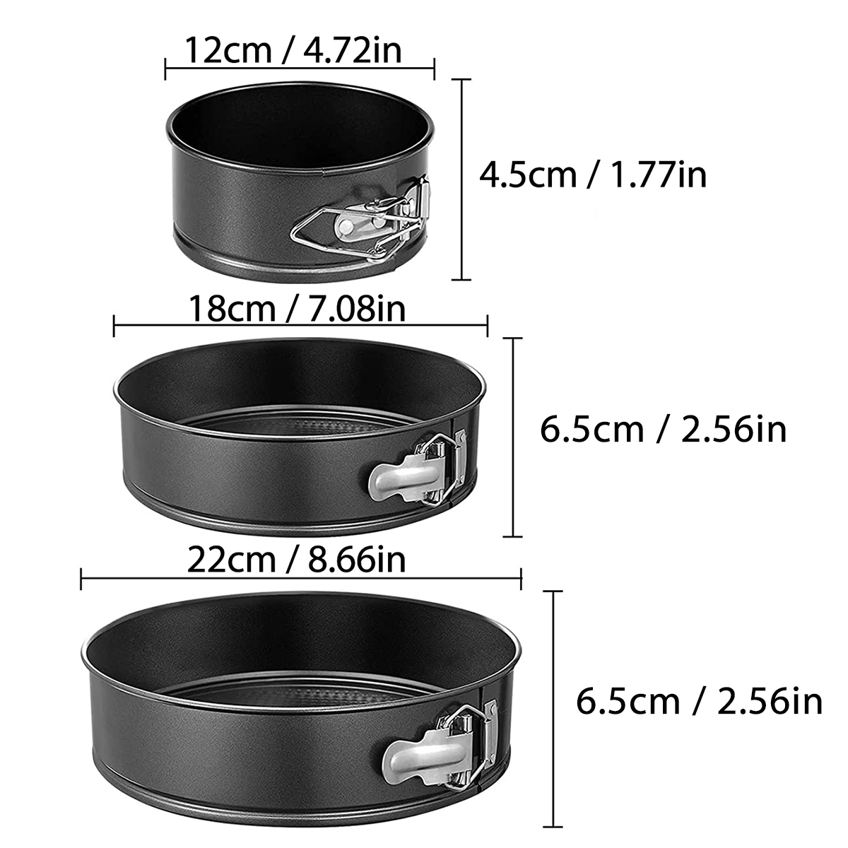 1PC, 3PCS Kek Tavası Seti, Yuv - Kitchen Baking Pans incelemesi ve fiyatı