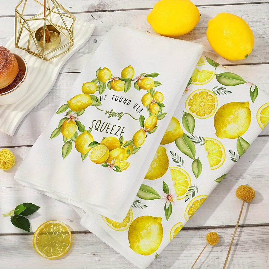 2 Adet, Limon Çelenkli Mutfak  - Kitchen Baking Cloth incelemesi ve fiyatı