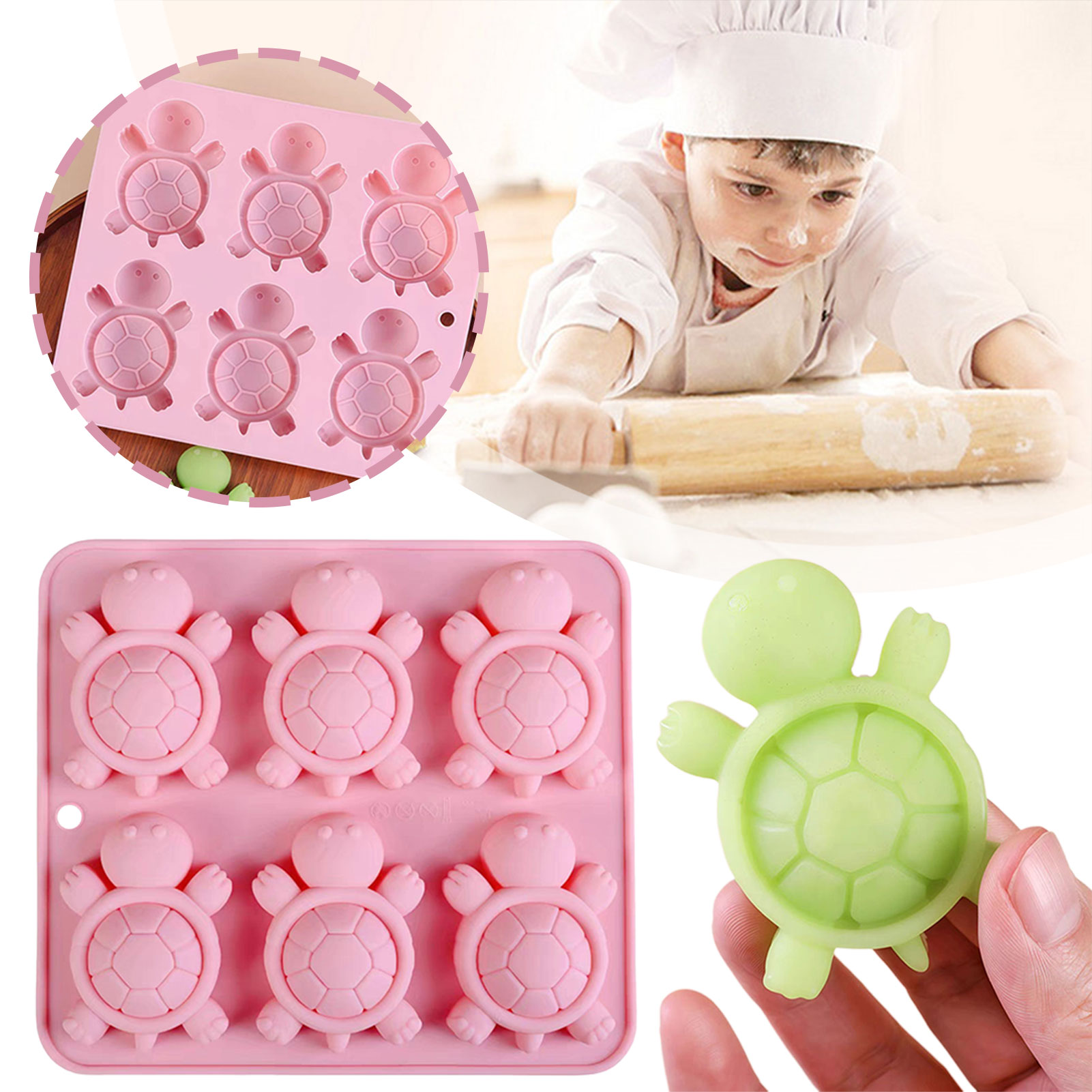 Kaplumbağalar buz tepsisi 3d k - Kitchen Baking Trays incelemesi ve fiyatı