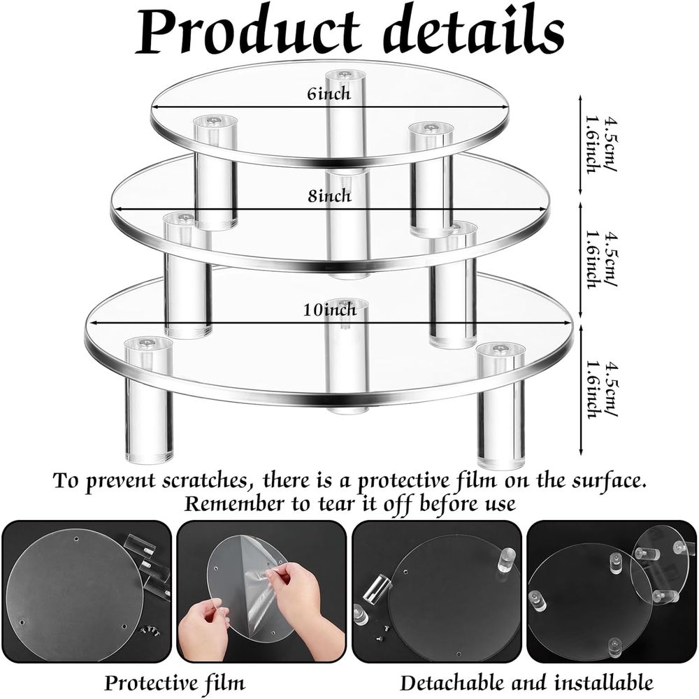 Yuvarlak Akrilik Sergi Standı  - Cake Board Round incelemesi ve fiyatı