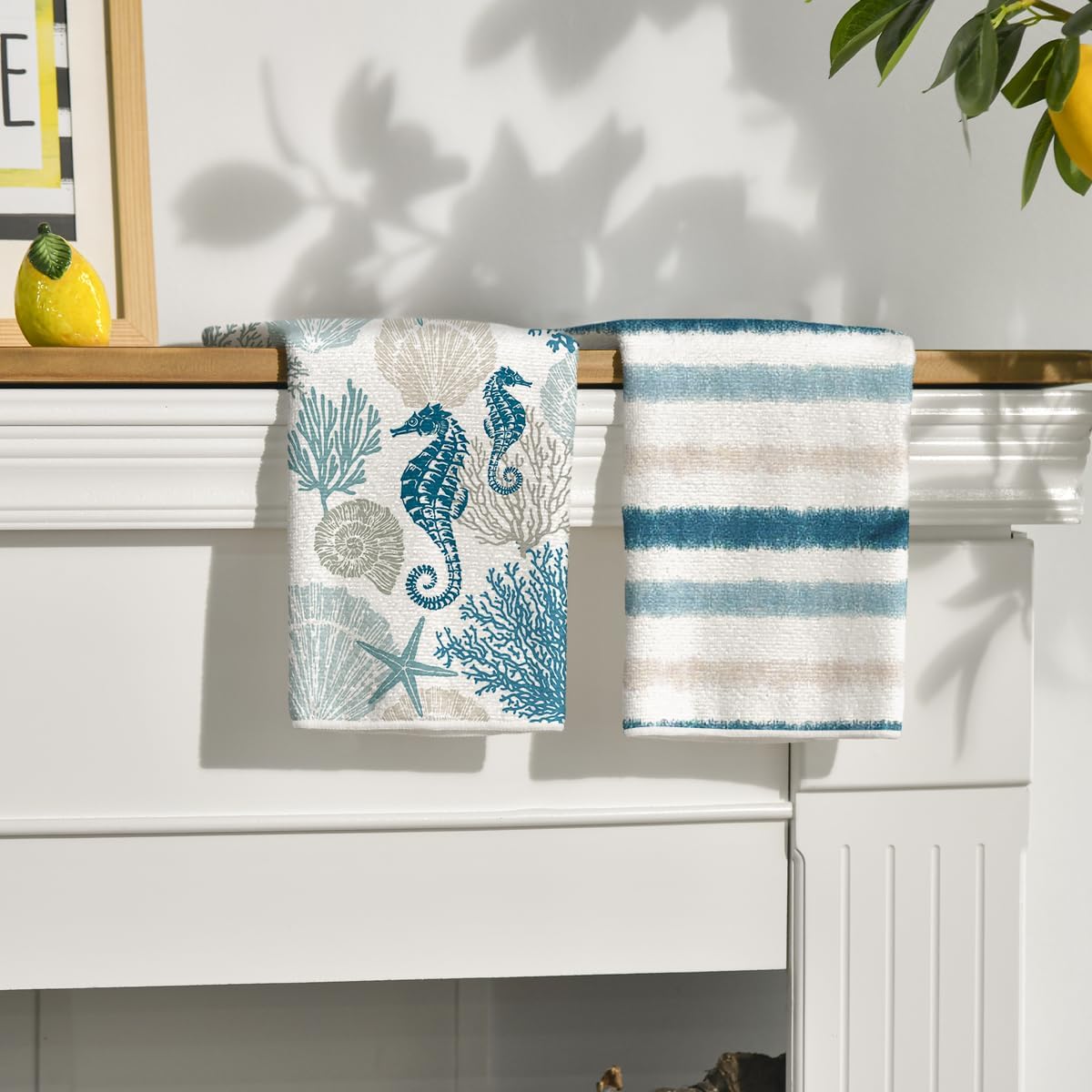 4 Adet, Çizgili Mercan Denizat - Kitchen Baking Cloth incelemesi ve fiyatı