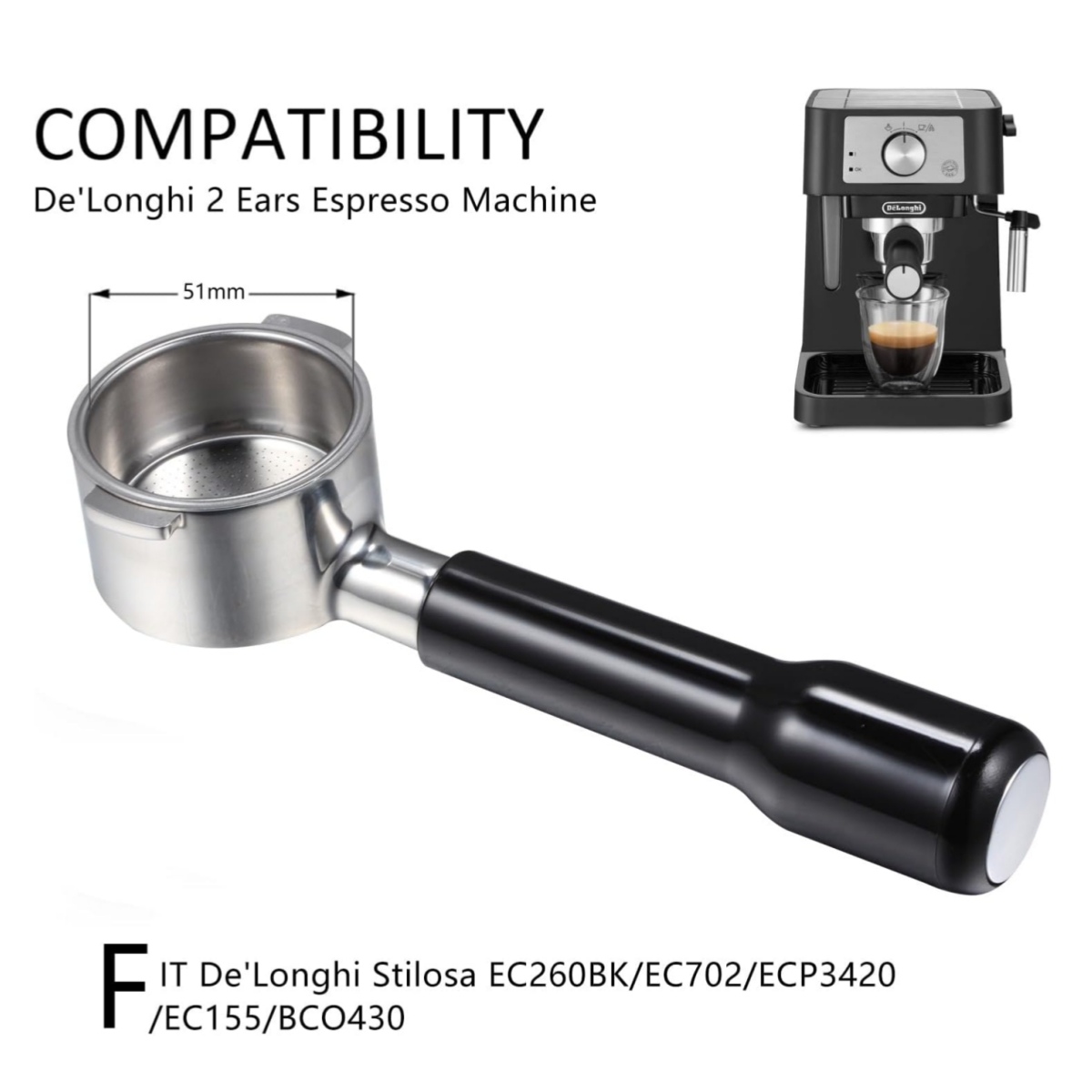 51mm Dipsiz Portafilter 2 Kula - Delonghi Espresso Ecp3420 incelemesi ve fiyatı