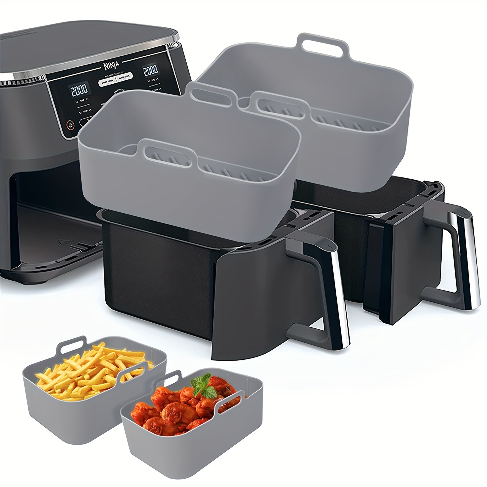 1/2 adet hava fritöz silikon t - Kitchen Baking Trays incelemesi ve fiyatı