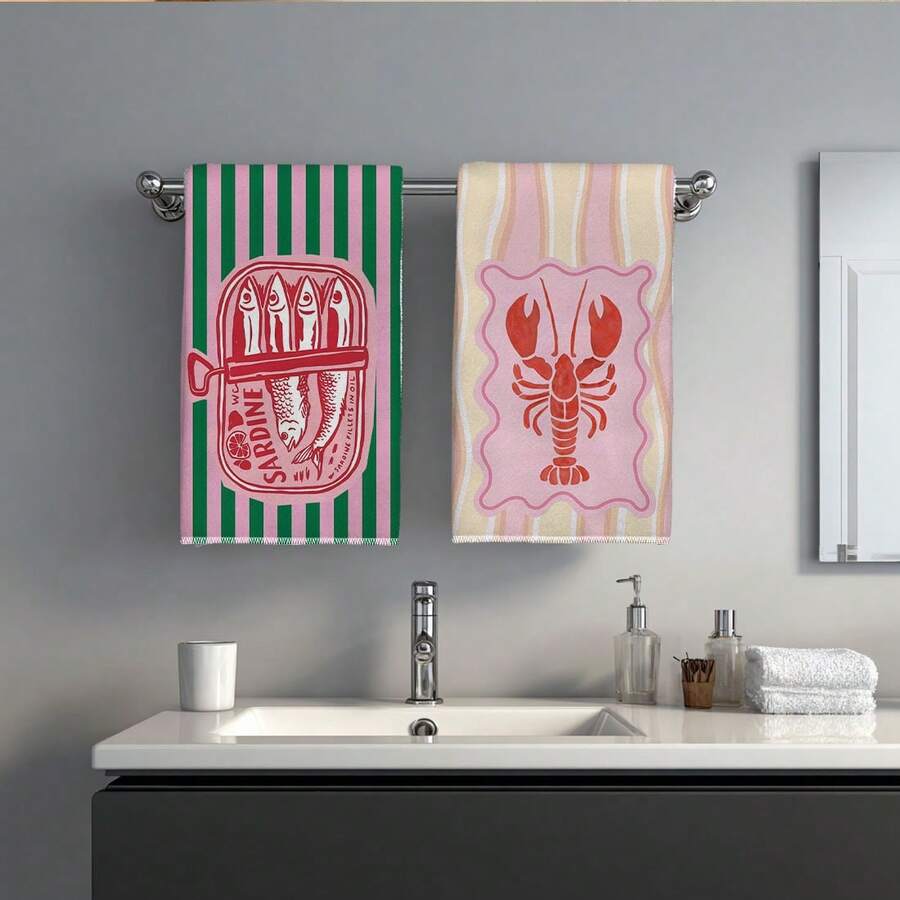 2 Adet, Pembe ve Yeşil Çizgili - Kitchen Baking Cloth incelemesi ve fiyatı