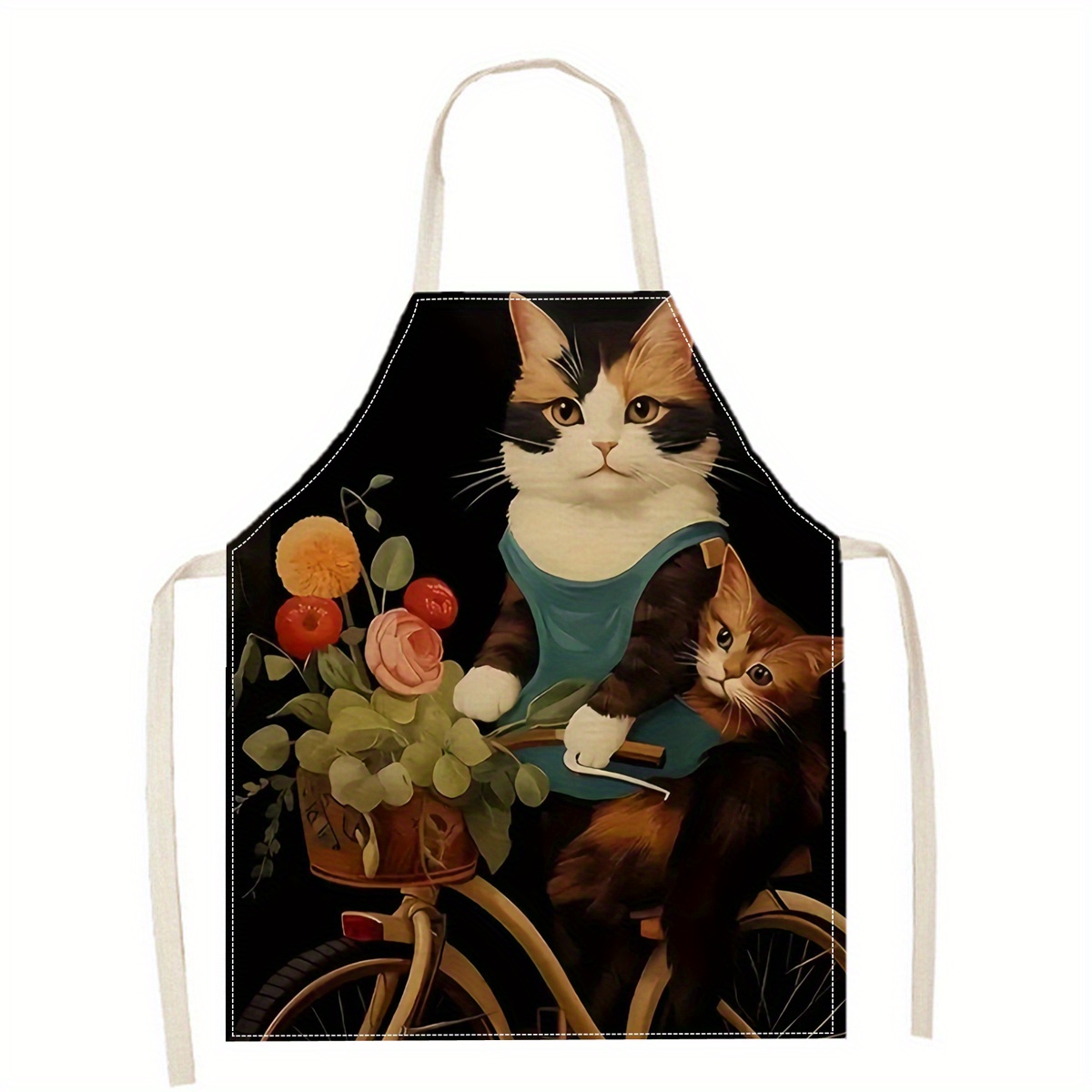 Keten Önlük Komik Kedi Güneş G - Kitchen Baking Ideas incelemesi ve fiyatı